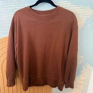 lululemon athletica Men's Crewneck Sweatshirt in Rust Brown